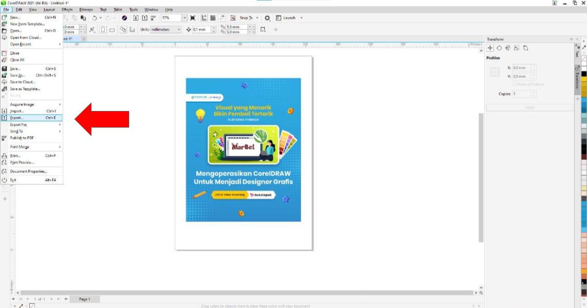 Tutorial Import dan Export File di CorelDRAW [Lengkap Berbagai Format